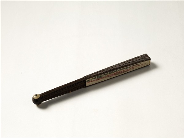 清人花卉　成扇