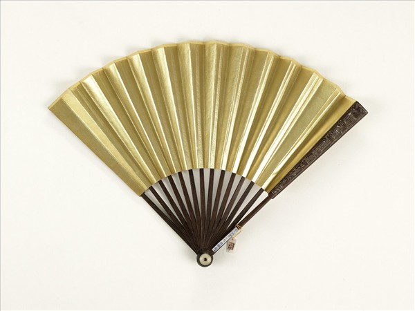 清人花卉　成扇