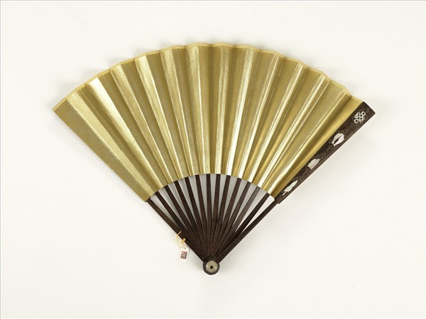 清人花卉　成扇