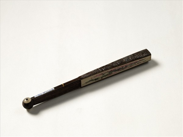 清人花卉　成扇