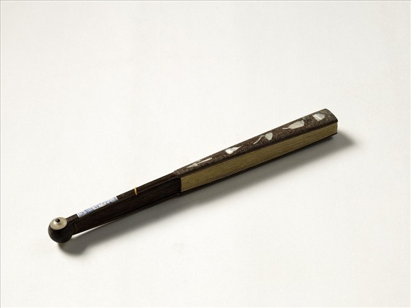 清人花卉　成扇