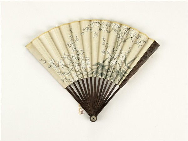 清人花卉　成扇