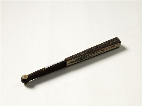 清人花卉　成扇