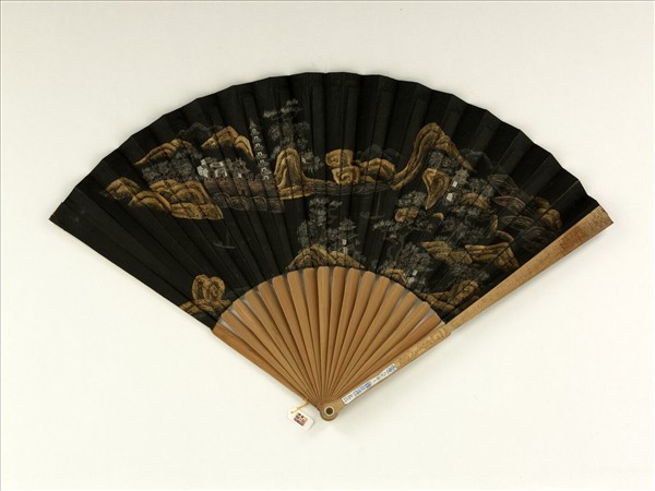 清人山水　成扇