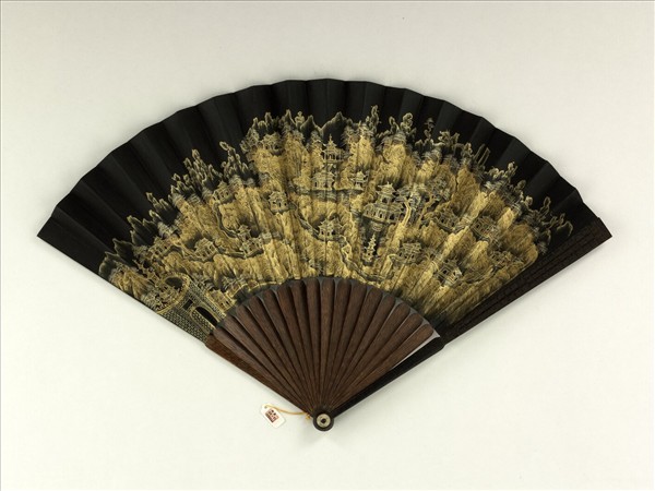 清人山水　成扇