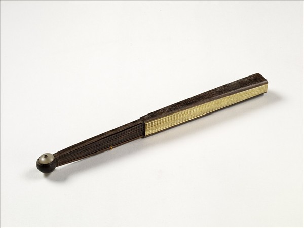 清人花卉　成扇