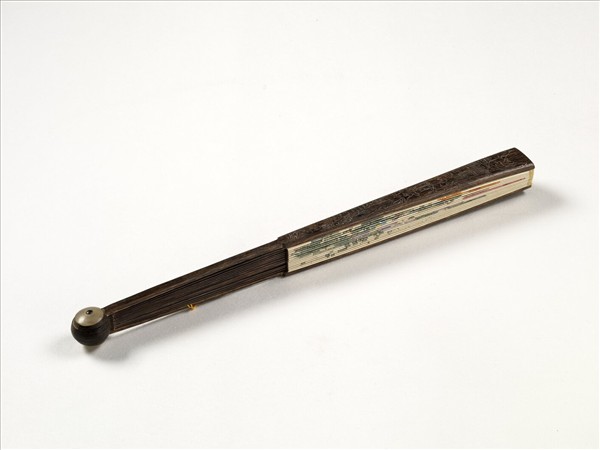 清人花卉　成扇