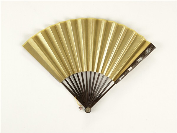 清人花卉　成扇