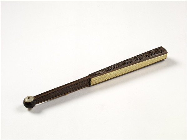 清人花卉　成扇