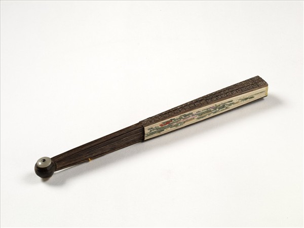 清人花卉　成扇