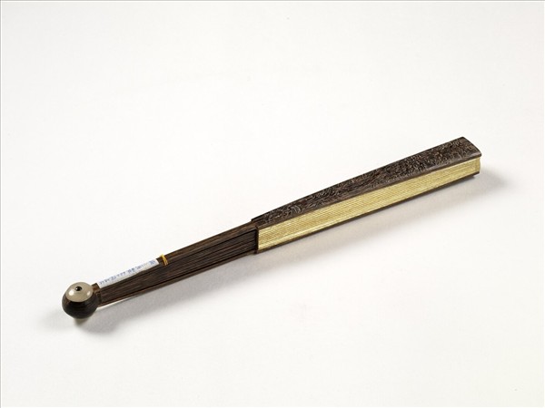 清人花卉　成扇