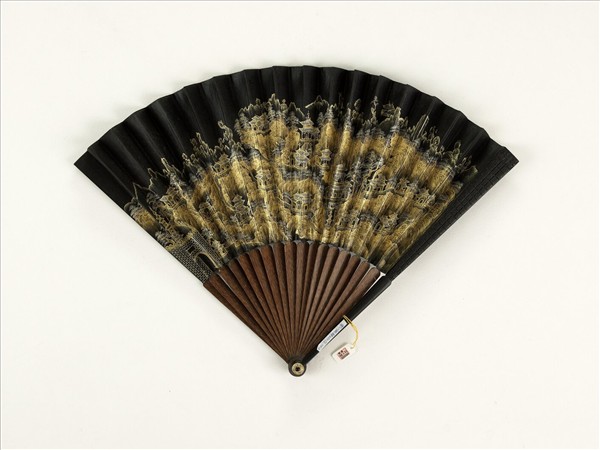 清人山水　成扇