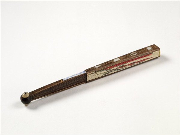 清人花卉　成扇