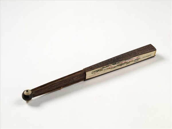 清人花卉　成扇