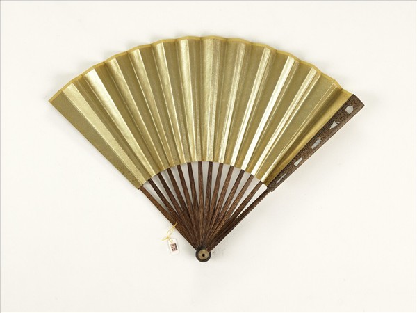 清人花卉　成扇