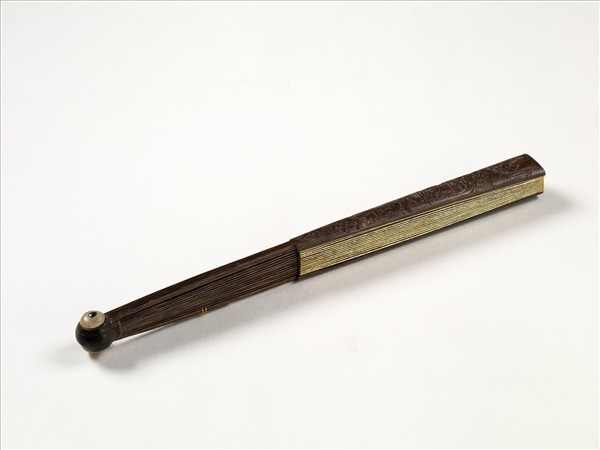 清人花卉　成扇