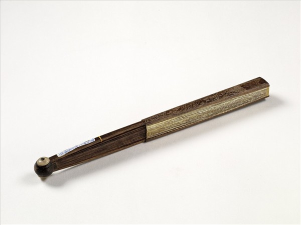 清人花卉　成扇