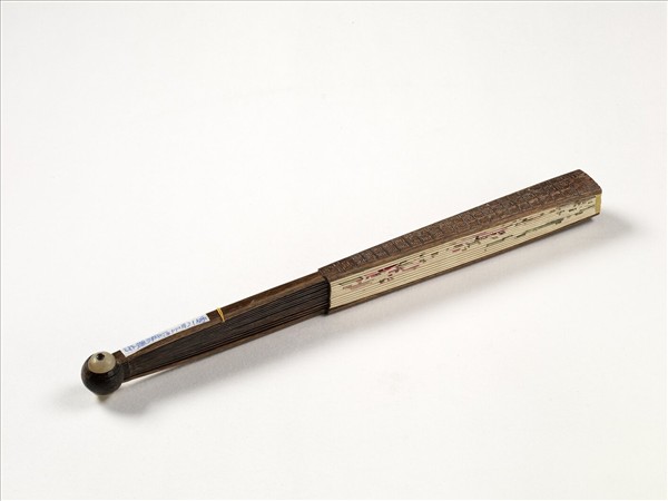 清人花卉　成扇