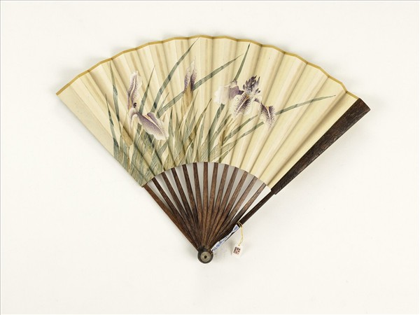 清人花卉　成扇