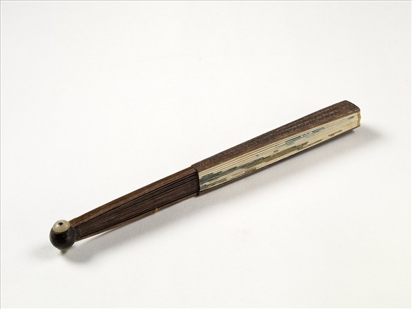 清人花卉　成扇