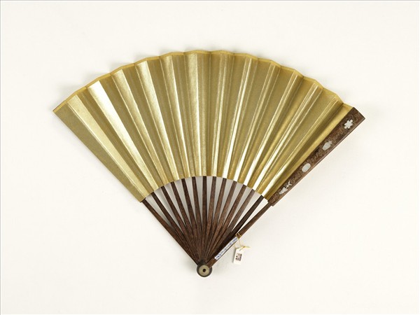 清人花卉　成扇