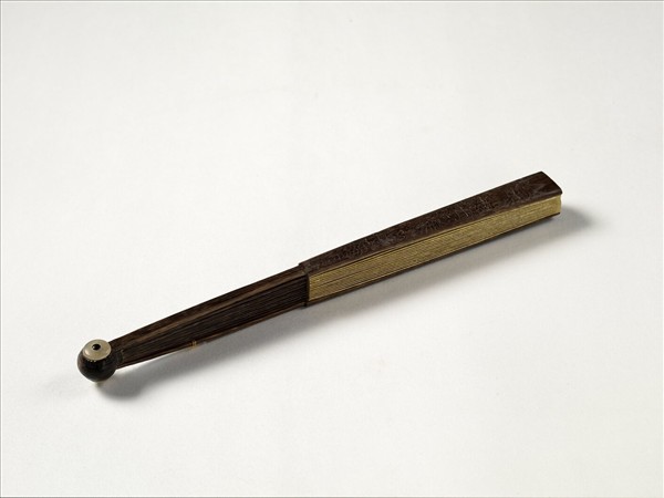 清人花卉　成扇