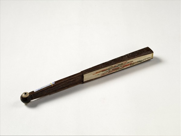 清人花卉　成扇