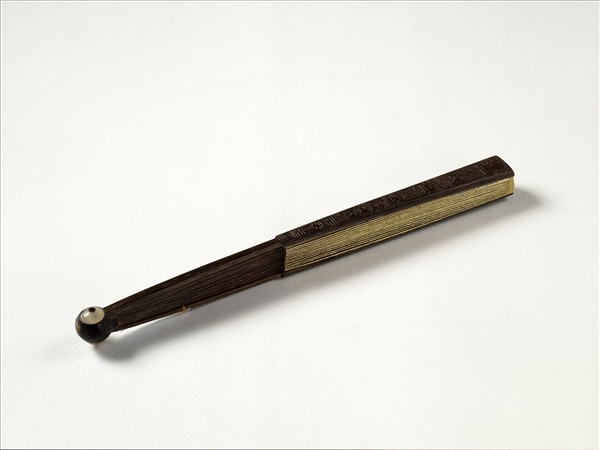 清人花卉　成扇