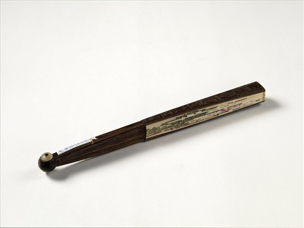 清人花卉　成扇