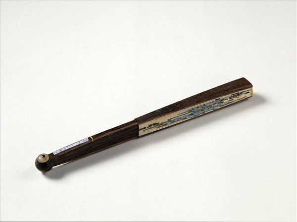 清人花卉　成扇