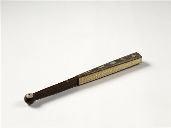 清人花卉　成扇