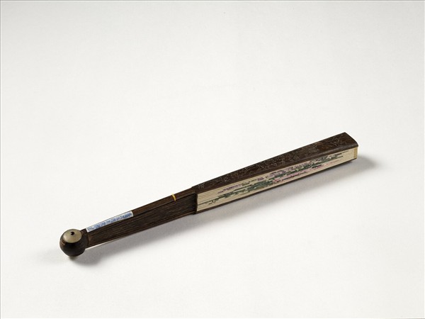 清人花卉　成扇