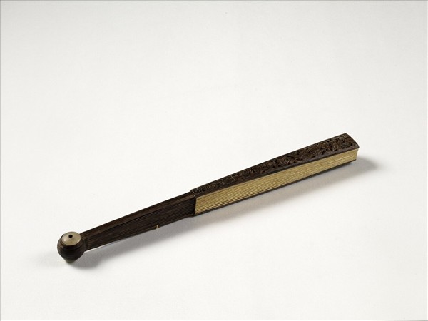 清人花卉　成扇