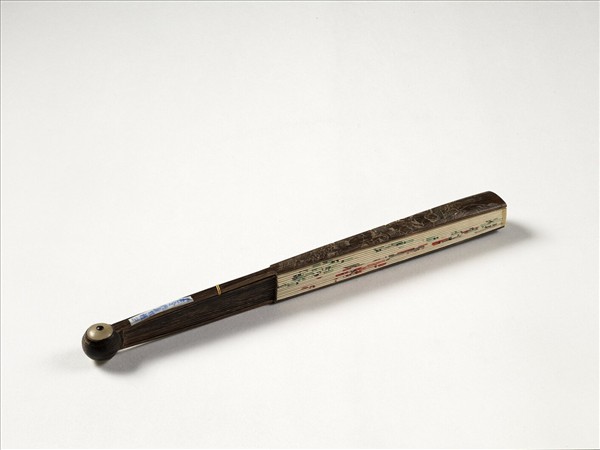 清人花卉　成扇