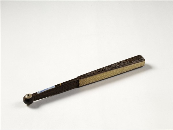 清人花卉　成扇