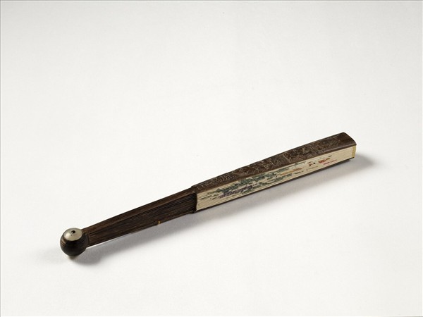 清人花卉　成扇