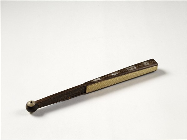 清人花卉　成扇