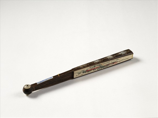 清人花卉　成扇