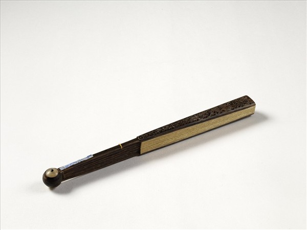 清人花卉　成扇