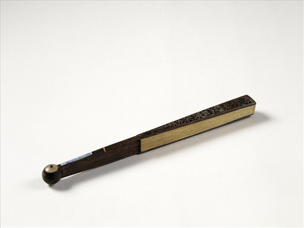 清人花卉　成扇