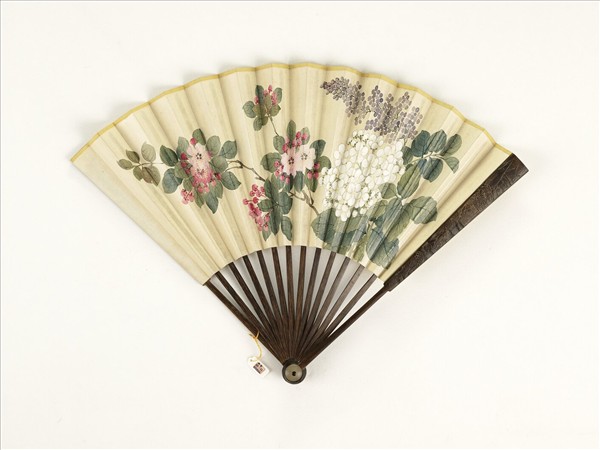 清人花卉　成扇