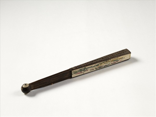 清人花卉　成扇