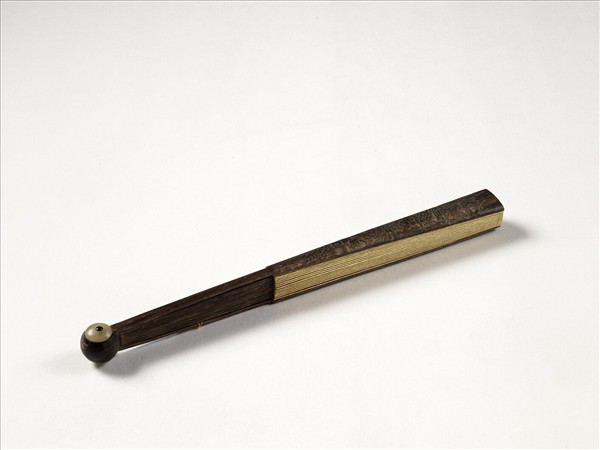 清人花卉　成扇