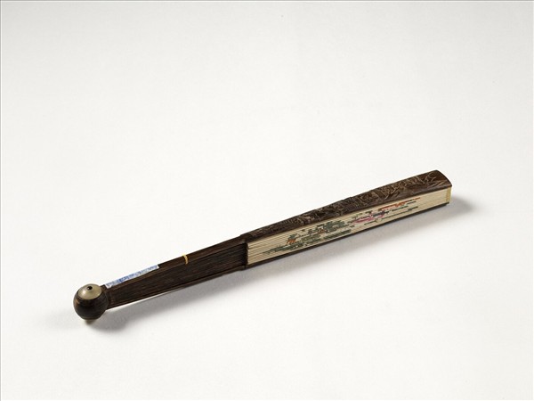 清人花卉　成扇