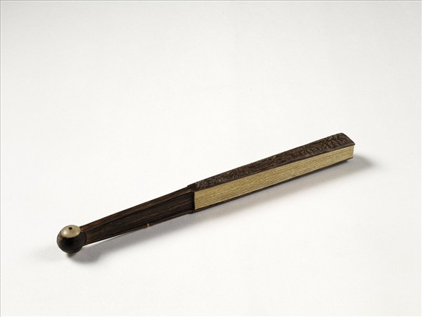 清人花卉　成扇