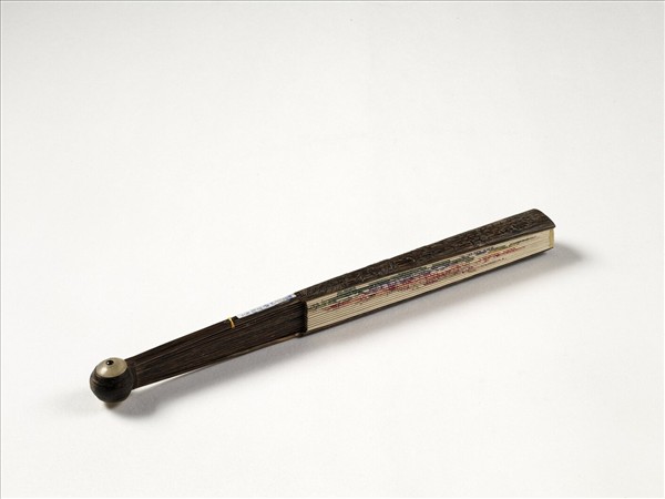 清人花卉　成扇