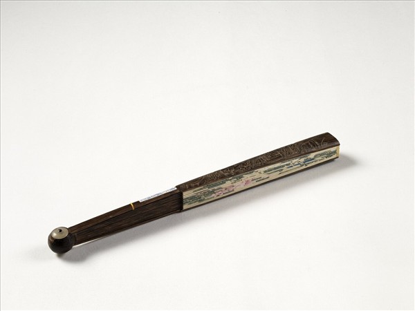 清人花卉　成扇