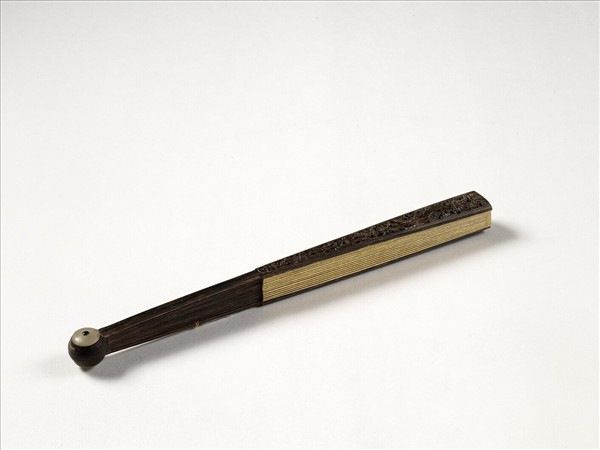 清人花卉　成扇