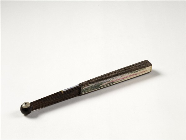 清人花卉　成扇