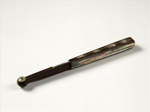 清人花卉　成扇